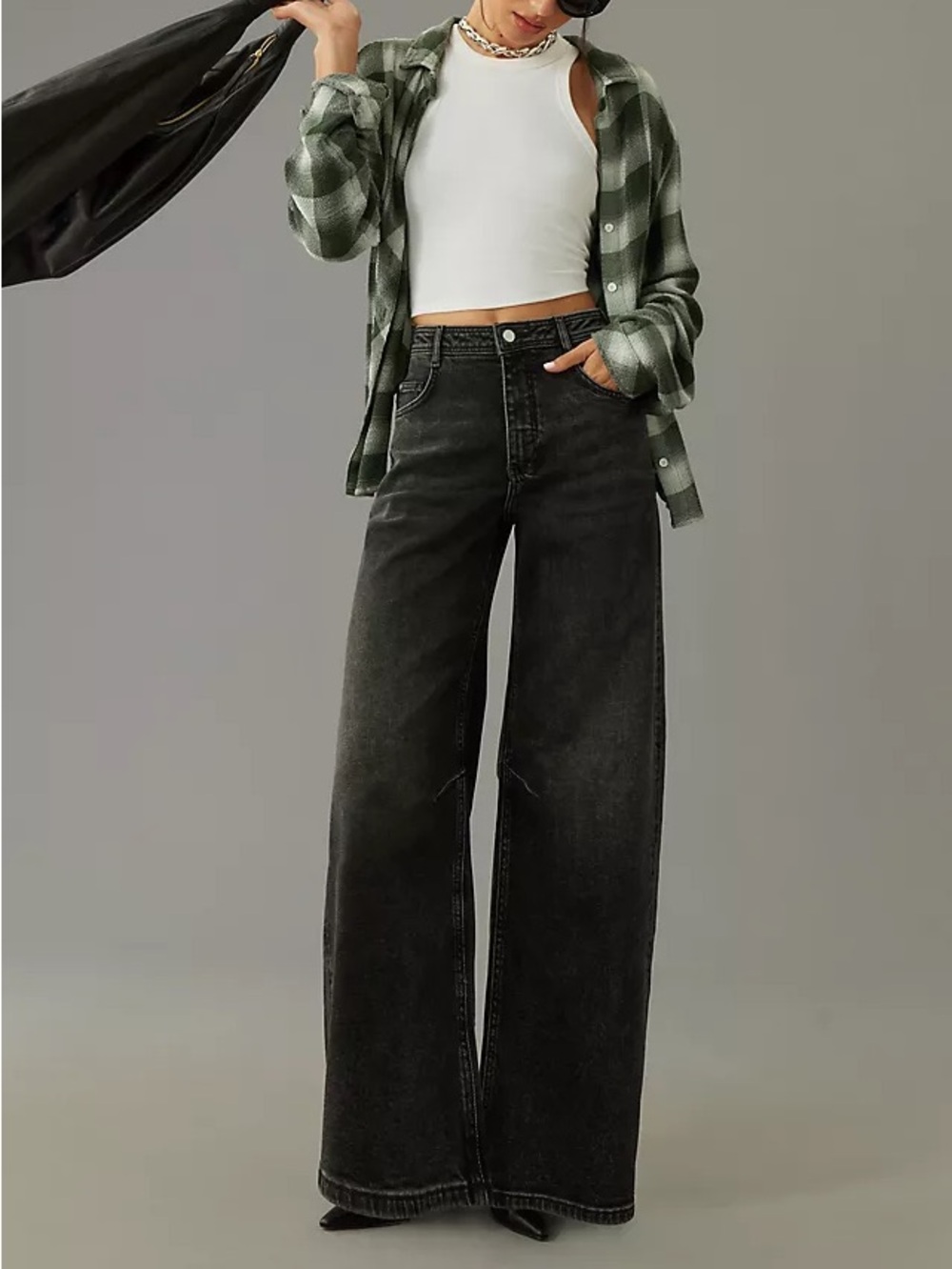 Pilcro Heritage Curve Mid-Rise Barrel Jeans (Anthropologie)